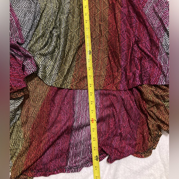 Anthropologie Cecilia Prado Geometric ColorsAbstract Asymmetrical Midi Skirt XS - Picture 6 of 8